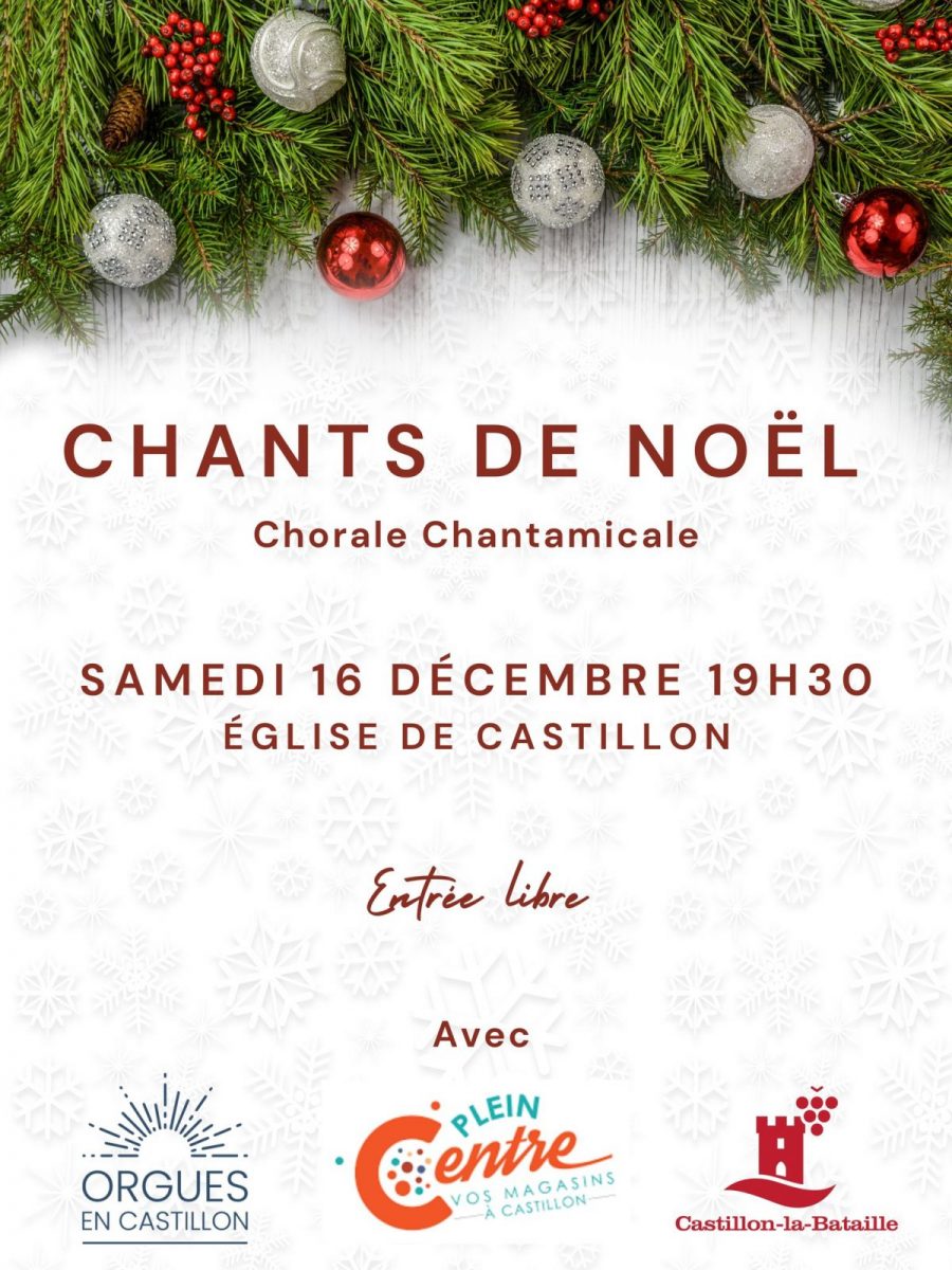 Chants de Noël église de Castillon la Bataille - Voyage en Grand Libournais