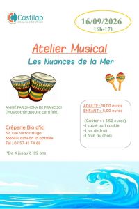 Atelier musical « Les nuances de la mer »