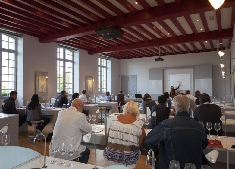 Weinschule im Maison du Vin in Saint-Emilion